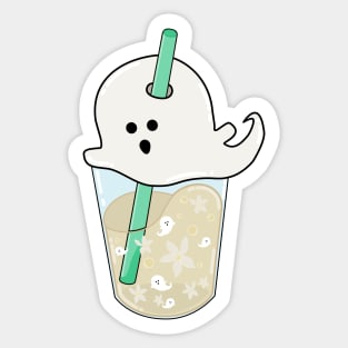 Vanilla bean frappuccino, ghost Sticker